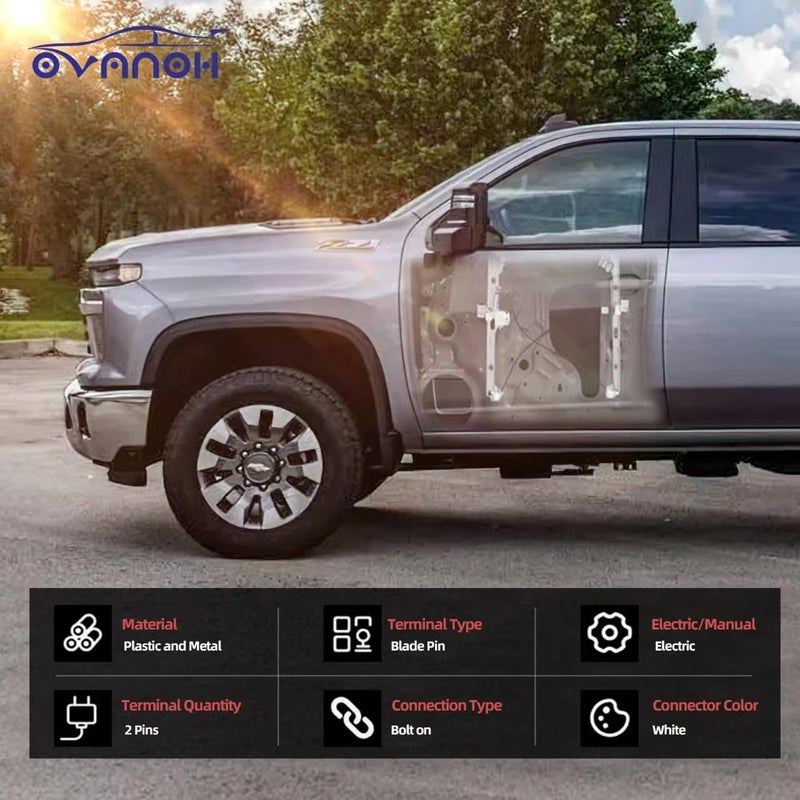 OVANOH Rear Left Driver Side Power Window Regulator Assembly Without Motor Compatible For Silverado Suburban Avalanche 1500 2500 3500 00-06 Cadillac Escalade 02-06 GMC Yukon XL Sierra 741-578 - Image 5
